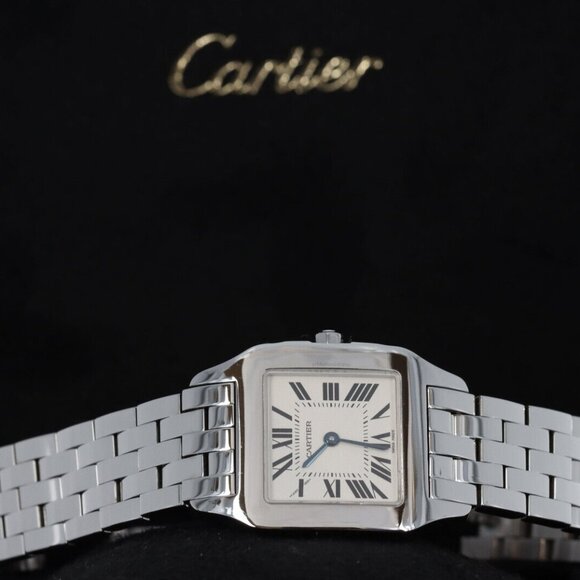 Cartier Santos Demoiselle, Off-White Roman Dial - Steel on Bracelet, W25065Z5 - Picture 4 of 10
